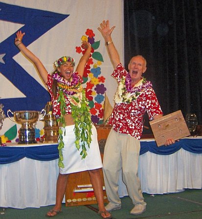 Lindsey and Bill celebrate 1st place